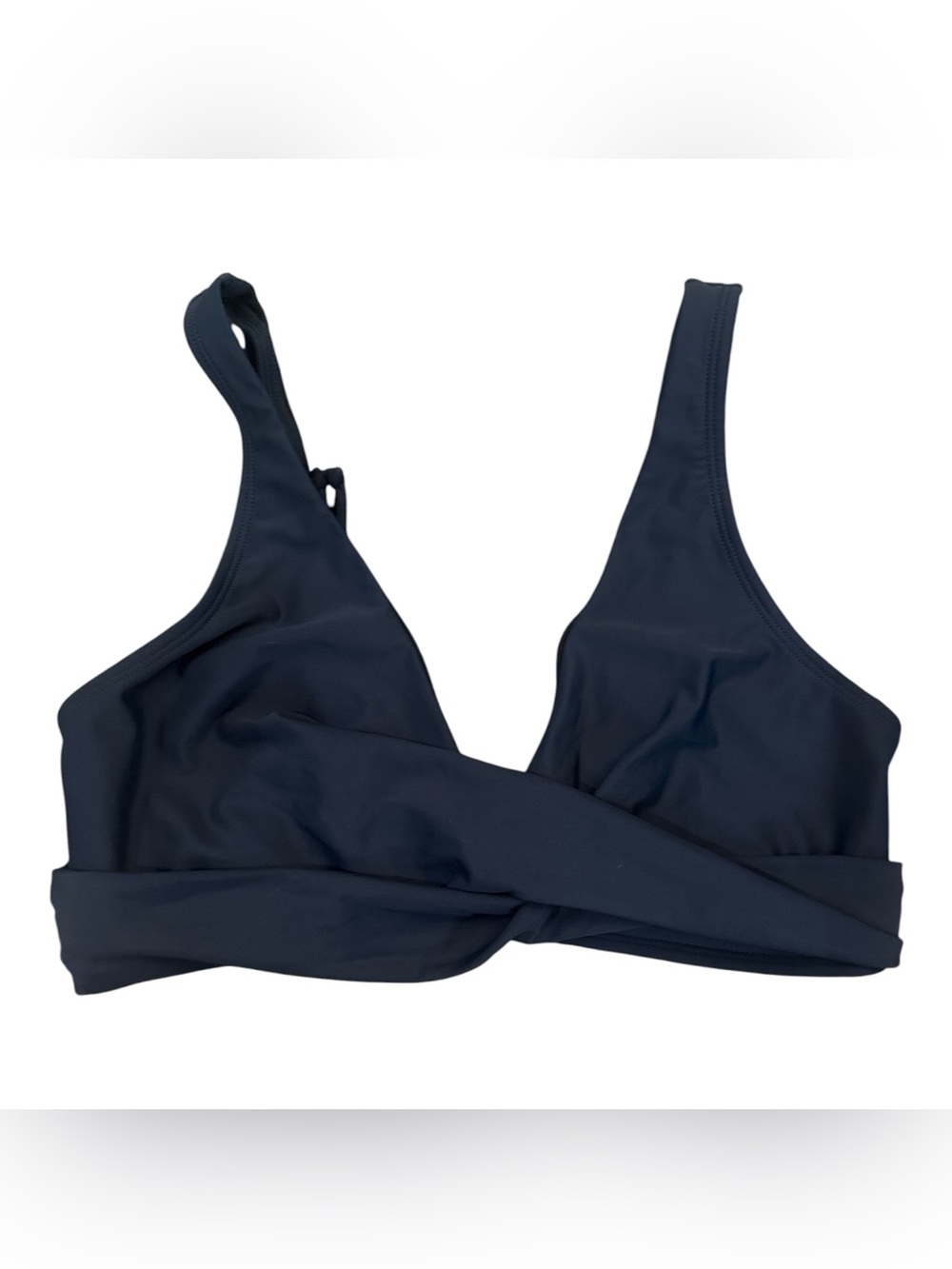 Women's Large Navy Wrap-Front Bralette
Bikini Top Resortwear Beach Vacation